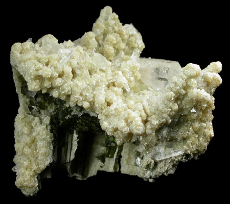 Muscovite, Quartz, Elbaite Tourmaline from Bennett Quarry, Buckfield, Oxford County, Maine