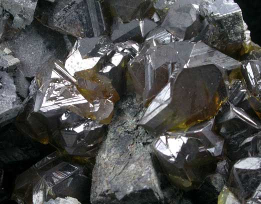 Galena on Sphalerite from Commodore Mine, Creede District, Mineral County, Colorado