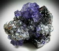 Fluorite on Sphalerite from Elmwood Mine, Carthage, Smith County, Tennessee