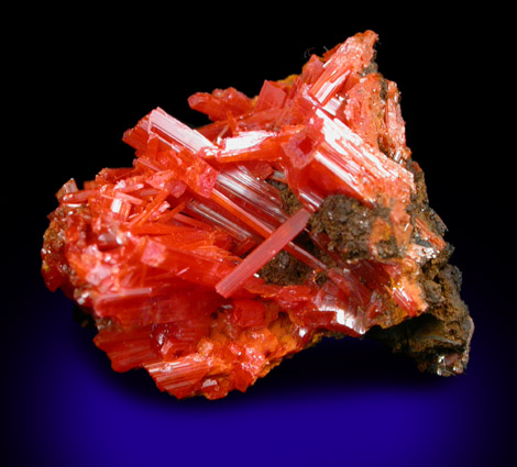 Crocoite from Red Lead Mine, Dundas, Tasmania, Australia