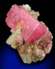 Rhodochrosite and Quartz from Huallapon Mine, Pasto Bueno, Ancash Province, Peru