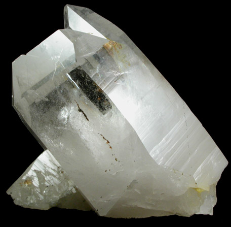 Quartz (Dauphin-law twins) with Arsenopyrite from Panasqueira Mine, Barroca Grande, 21 km. west of Fundao, Castelo Branco, Portugal