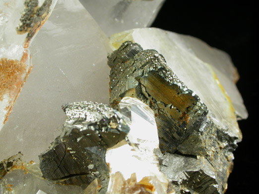 Quartz (Dauphin-law twins) with Arsenopyrite from Panasqueira Mine, Barroca Grande, 21 km. west of Fundao, Castelo Branco, Portugal