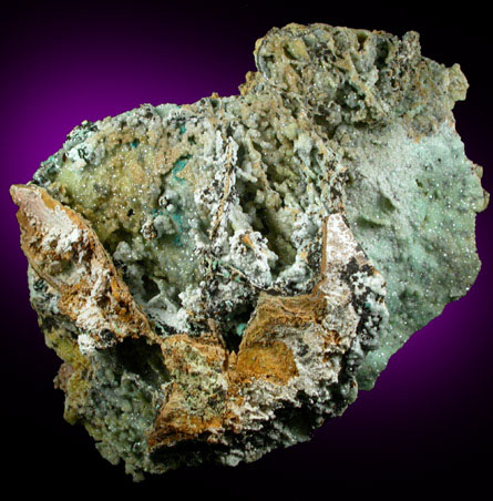 Smithsonite with Rosasite from Silver Hill Mine, Pima County, Arizona