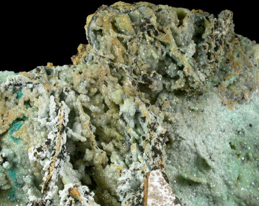 Smithsonite with Rosasite from Silver Hill Mine, Pima County, Arizona