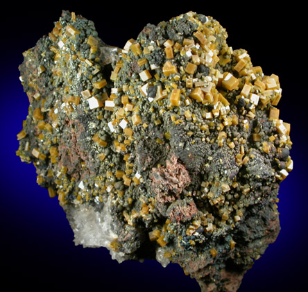 Wulfenite and Calcite from Glove Mine, Santa Rita Mountains, Santa Cruz County, Arizona