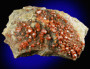 Vanadinite with Hematite from J.C. Holmes Claim, Patagonia, Santa Cruz County, Arizona