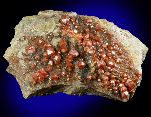 Vanadinite with Hematite from J.C. Holmes Claim, Patagonia, Santa Cruz County, Arizona