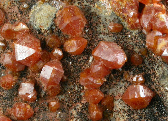 Vanadinite with Hematite from J.C. Holmes Claim, Patagonia, Santa Cruz County, Arizona