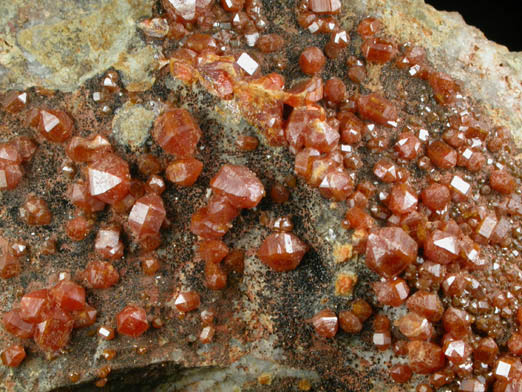 Vanadinite with Hematite from J.C. Holmes Claim, Patagonia, Santa Cruz County, Arizona