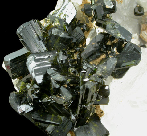 Epidote with Calcite and Quartz from Green Monster Mountain-Copper Mountain area, south of Sulzer, Prince of Wales Island, Alaska