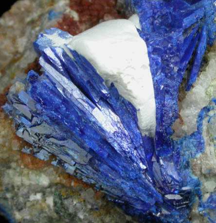 Linarite, Fluorite, Quartz from Grand Reef Mine, Aravaipa District, Graham County, Arizona