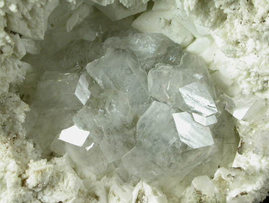 Apophyllite on Datolite from Millington Quarry, Bernards Township, Somerset County, New Jersey