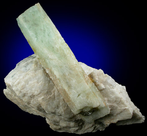 Beryl on Albite from Beauregard Mine, Alstead, Cheshire County, New Hampshire