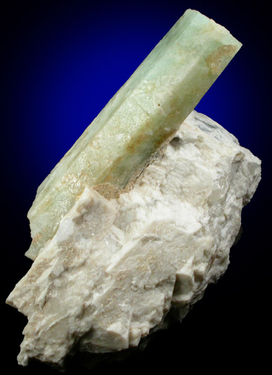 Beryl on Albite from Beauregard Mine, Alstead, Cheshire County, New Hampshire