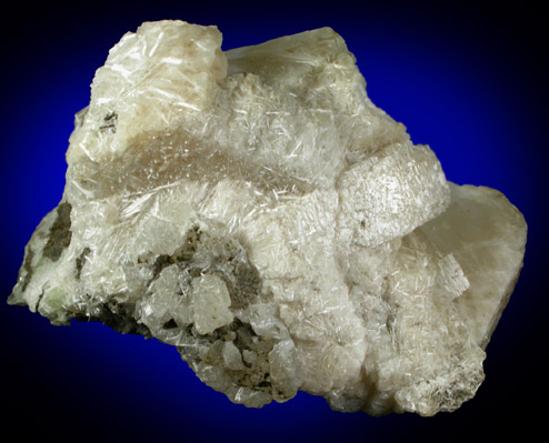 Laumontite on Apophyllite from Weehawken, Hudson County, New Jersey