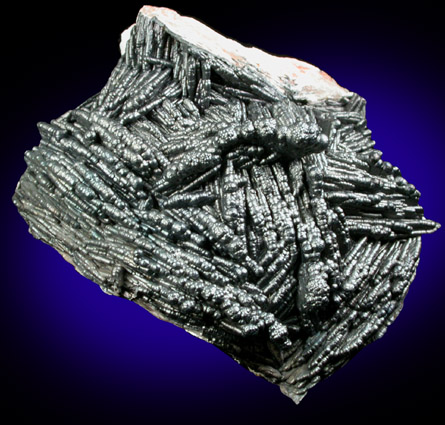 Romanchite over Barite from Ahouli Mines, Aouli, 7 km northeast of Mibladen, Zeida-Aouli-Mibladen belt, Midelt Province, Morocco