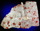 Vanadinite on Calcite from Old Yuma Mine, west of Tucson, Pima County, Arizona