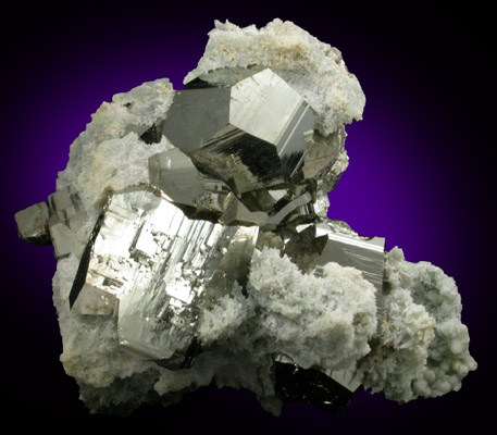 Pyrite and Quartz from Deveti Septemvri Mine, Madan District, Rhodope Mountains, Bulgaria