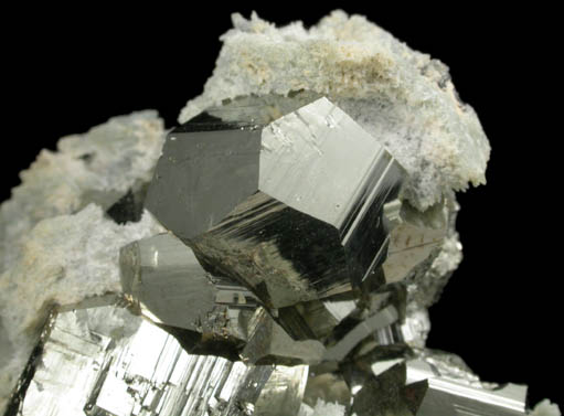 Pyrite and Quartz from Deveti Septemvri Mine, Madan District, Rhodope Mountains, Bulgaria