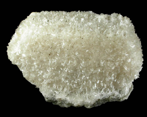 Natrolite on Calcite from DiRubbo's Quarry, Cortlandt Manor, Westchester County, New York