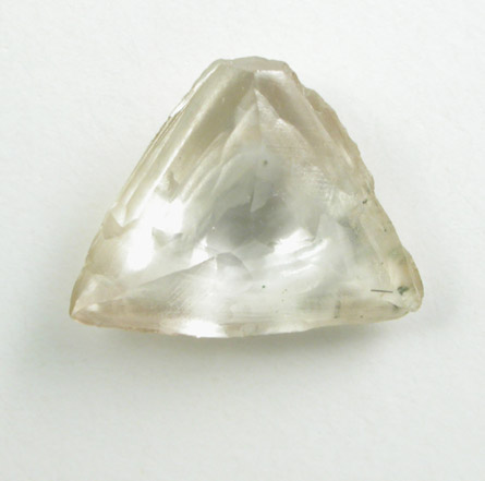 Diamond (0.74 carat pale-brown macle-twin crystal) from Venetia Mine, Limpopo Province, South Africa