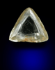 Diamond (0.89 carat pale-brown macle-twin crystal) from Venetia Mine, Limpopo Province, South Africa