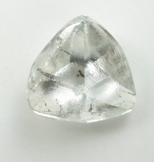 Diamond (0.78 carat pale-gray macle-twin crystal) from Venetia Mine, Limpopo Province, South Africa