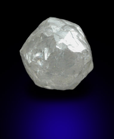 Diamond (0.73 carat pale-gray complex crystal) from Bakwanga Mine, Mbuji-Mayi (Miba), Democratic Republic of the Congo