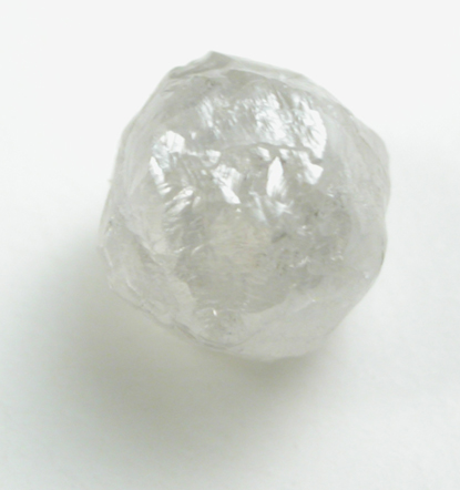 Diamond (0.73 carat pale-gray complex crystal) from Bakwanga Mine, Mbuji-Mayi (Miba), Democratic Republic of the Congo