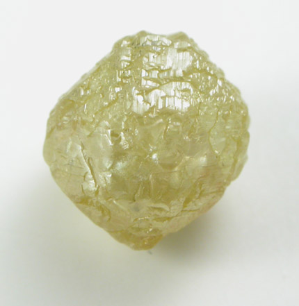 Diamond (2.18 carat green-yellow complex crystal) from Bakwanga Mine, Mbuji-Mayi (Miba), Democratic Republic of the Congo