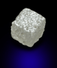 Diamond (1.34 carat pale-gray cubic crystal) from Bakwanga Mine, Mbuji-Mayi (Miba), Democratic Republic of the Congo