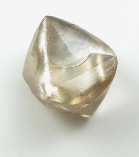 Diamond (2.29 carat brown octahedral crystal) from Diavik Mine, East Island, Lac de Gras, Northwest Territories, Canada