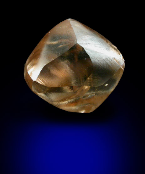Diamond (1.88 carat brown octahedral crystal) from Diavik Mine, East Island, Lac de Gras, Northwest Territories, Canada