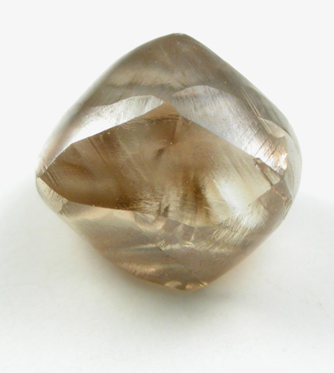 Diamond (1.88 carat brown octahedral crystal) from Diavik Mine, East Island, Lac de Gras, Northwest Territories, Canada