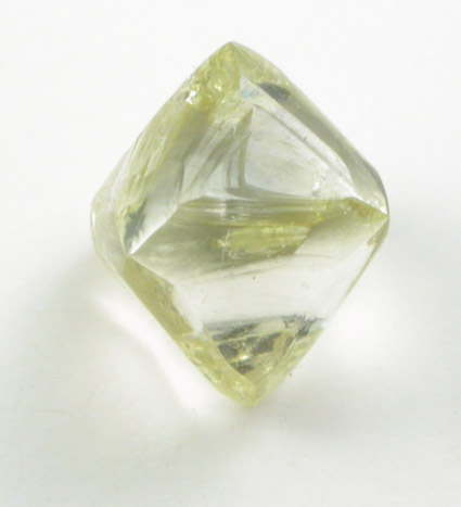 Diamond (0.77 carat yellow octahedral crystal) from Northern Cape Province, South Africa