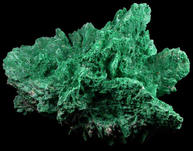 Malachite pseudomorphs after Azurite from Tsumeb Mine, Otavi-Bergland District, Oshikoto, Namibia