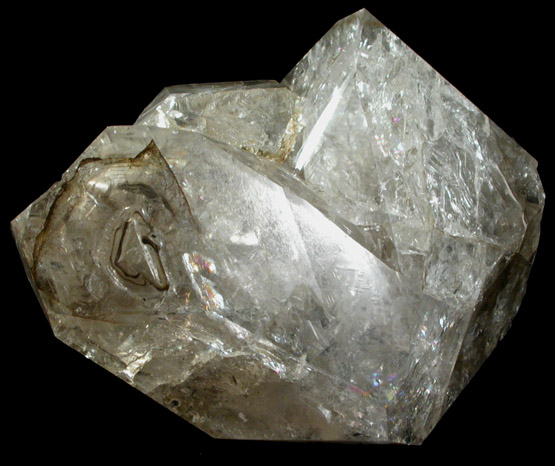 Quartz var. Herkimer Diamond from Diamond Acres (Hastings Farm), Fonda, Montgomery County, New York