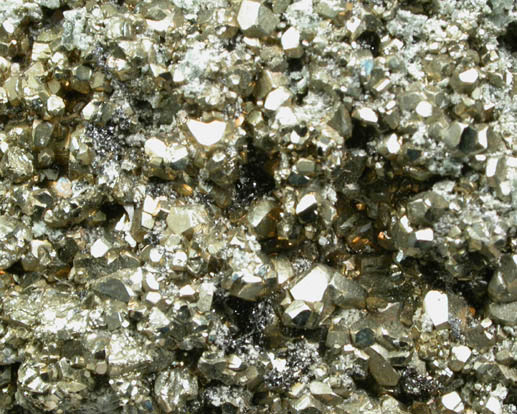 Pyrite with Talc from ZCA Pierrepont Mine, Grange Ore Body, Pierrepont, St. Lawrence County, New York