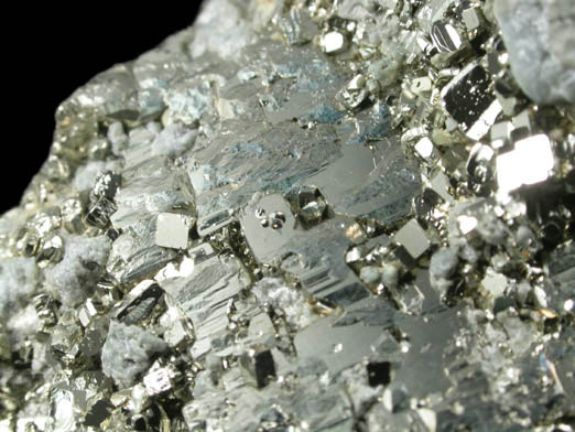 Pyrite with Talc from ZCA Pierrepont Mine, Grange Ore Body, Pierrepont, St. Lawrence County, New York