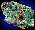 Malachite and Azurite with drusy Quartz from Concepcin del Oro, Zacatecas, Mexico