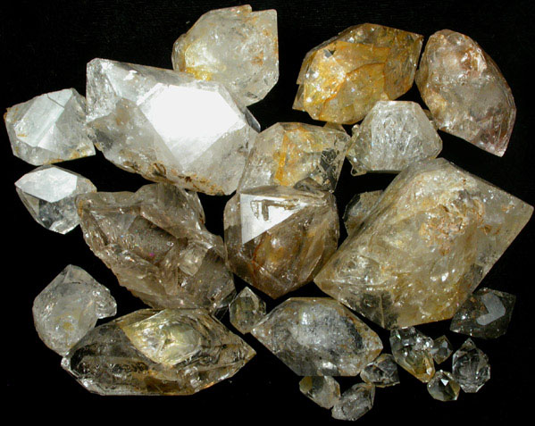 Quartz var. Herkimer Diamond from Private property off Stone Arabia Road, Palatine, Montgomery County, New York