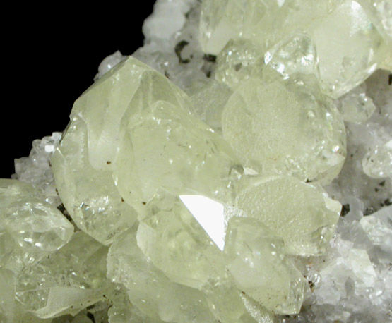 Datolite, Calcite, Babingtonite from Lane's Quarry, Westfield, Hampden County, Massachusetts