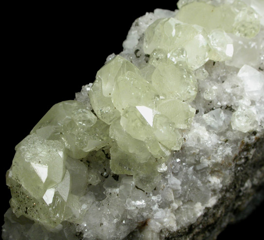 Datolite, Calcite, Babingtonite from Lane's Quarry, Westfield, Hampden County, Massachusetts