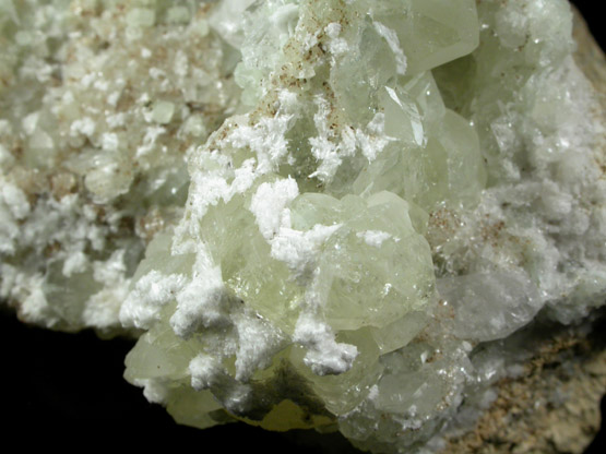 Datolite, Prehnite, Thaumasite, Quartz from Upper New Street Quarry, Paterson, Passaic County, New Jersey