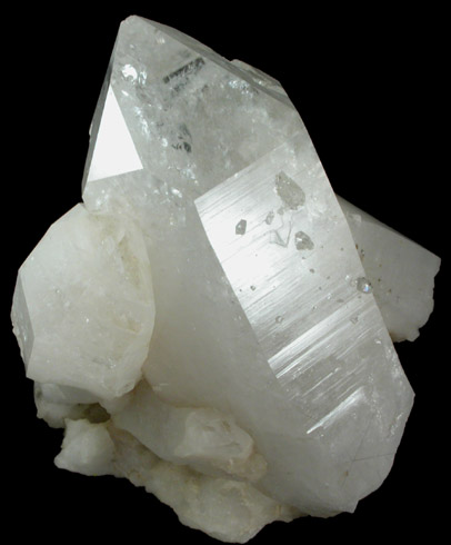 Quartz with Rutile inclusions from Enterprise Road Prospect, near Boice Hill, Rhinebeck, Dutchess County, New York