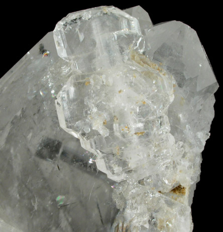 Quartz with Rutile inclusions and Faden-growth Quartz from Enterprise Road Prospect, near Boice Hill, Rhinebeck, Dutchess County, New York