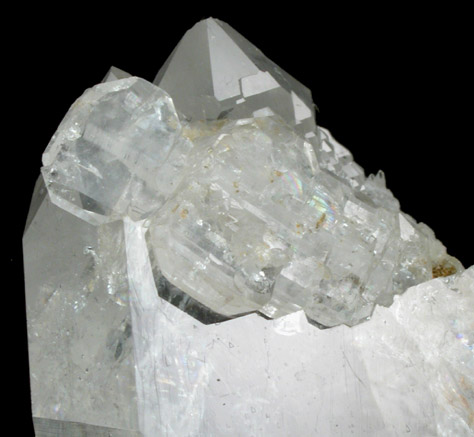 Quartz with Rutile inclusions and Faden-growth Quartz from Enterprise Road Prospect, near Boice Hill, Rhinebeck, Dutchess County, New York