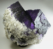 Fluorite with Calcite and Chalcopyrite from Denton Mine, Sub-Rosiclare Level, Harris Creek District, Hardin County, Illinois