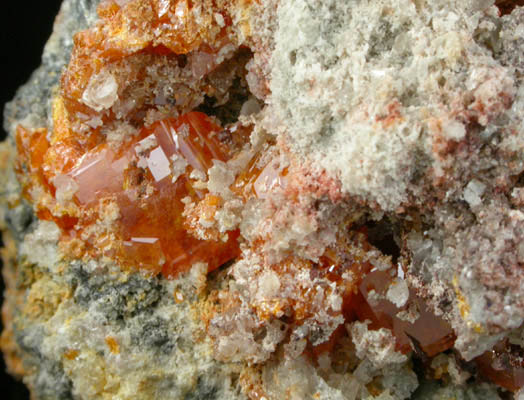 Cerussite with Wulfenite from Red Cloud Mine, Silver District, La Paz County, Arizona